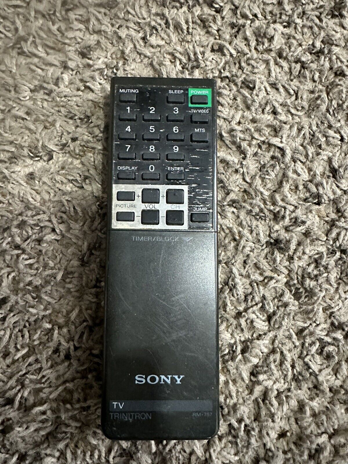 Sony RM-757 Remote Control, Semi-Universal for most Trinitron TV KV-models WORKS