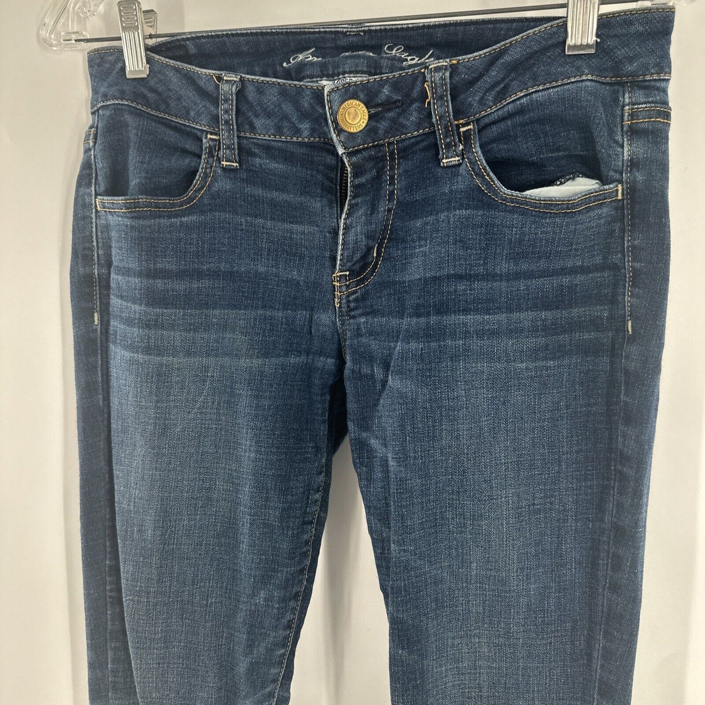 American Eagle Next Super Stretch Jegging Jeans Women's Size 8 Long Dark Wash