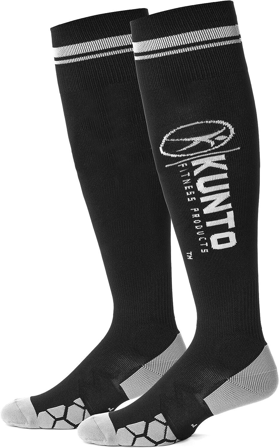 Unisex Graduated Leg Compression Socks for Sports or Travel Small 1 Pair Black - Opticdeals