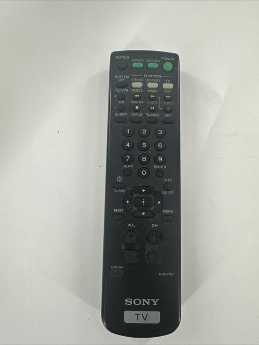 Sony RM-Y167 Trinitron TV Remote Control RM-Y167 RM-Y168 RM-Y169 KV-27V42