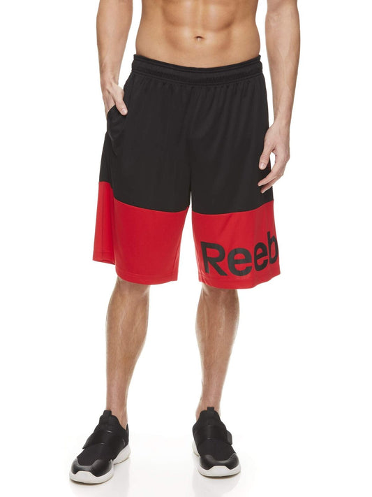 Reebok Basketball Gym Shorts  Mesh w/Elastic Drawstring  Men's Sz M Waistband &