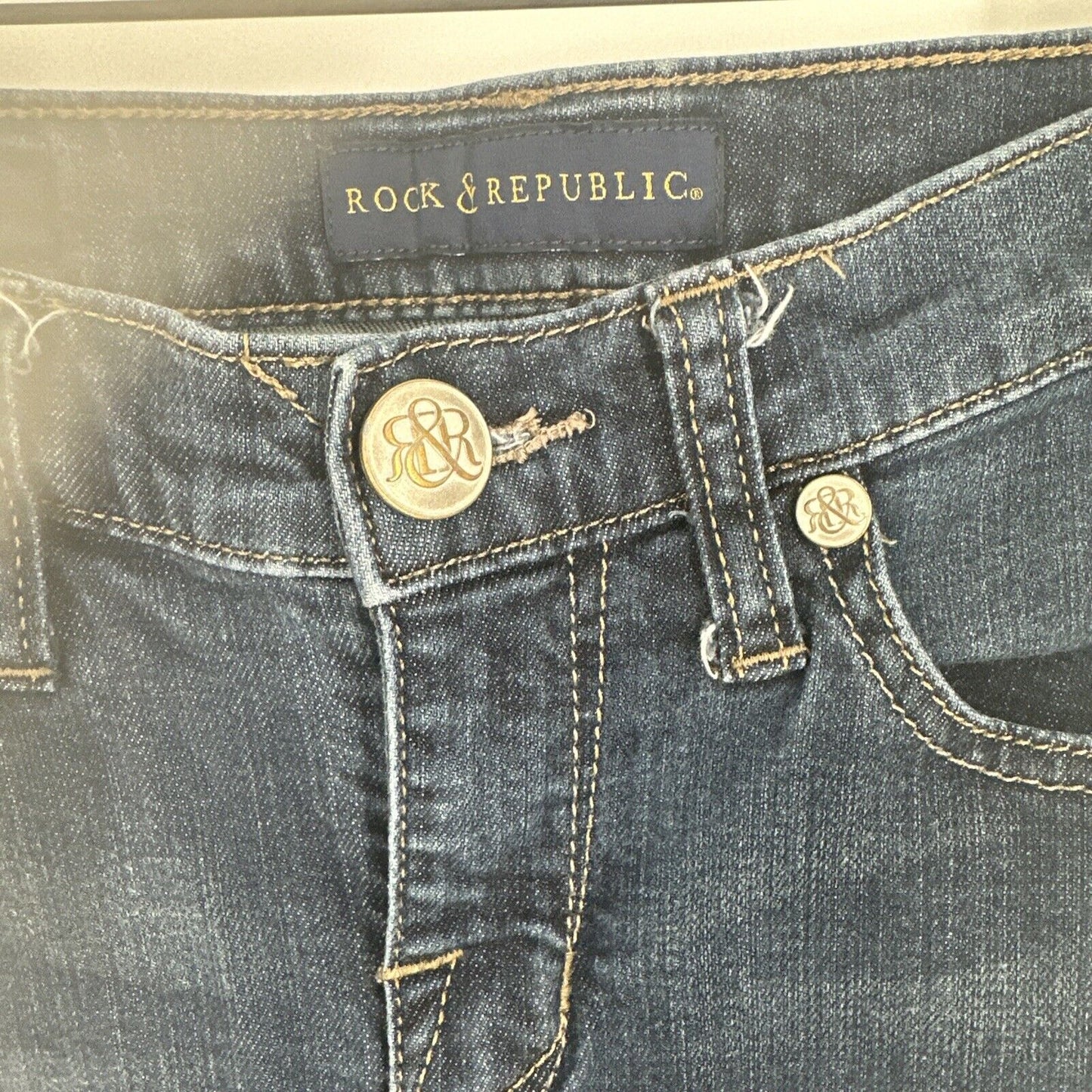 Rock & Republic Women Jeans  Size 2 (27x30) Low Rise Skinny Denim