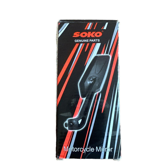 Soko 298-2 Motorcycle Mirror Set, Black