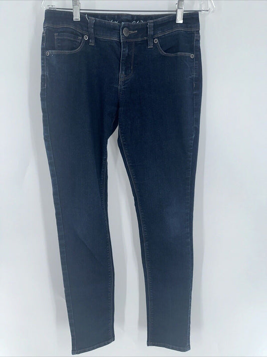 The Limited 917 Womens Blue Skinny Cotton Blend Stretch Jeans Size 8R