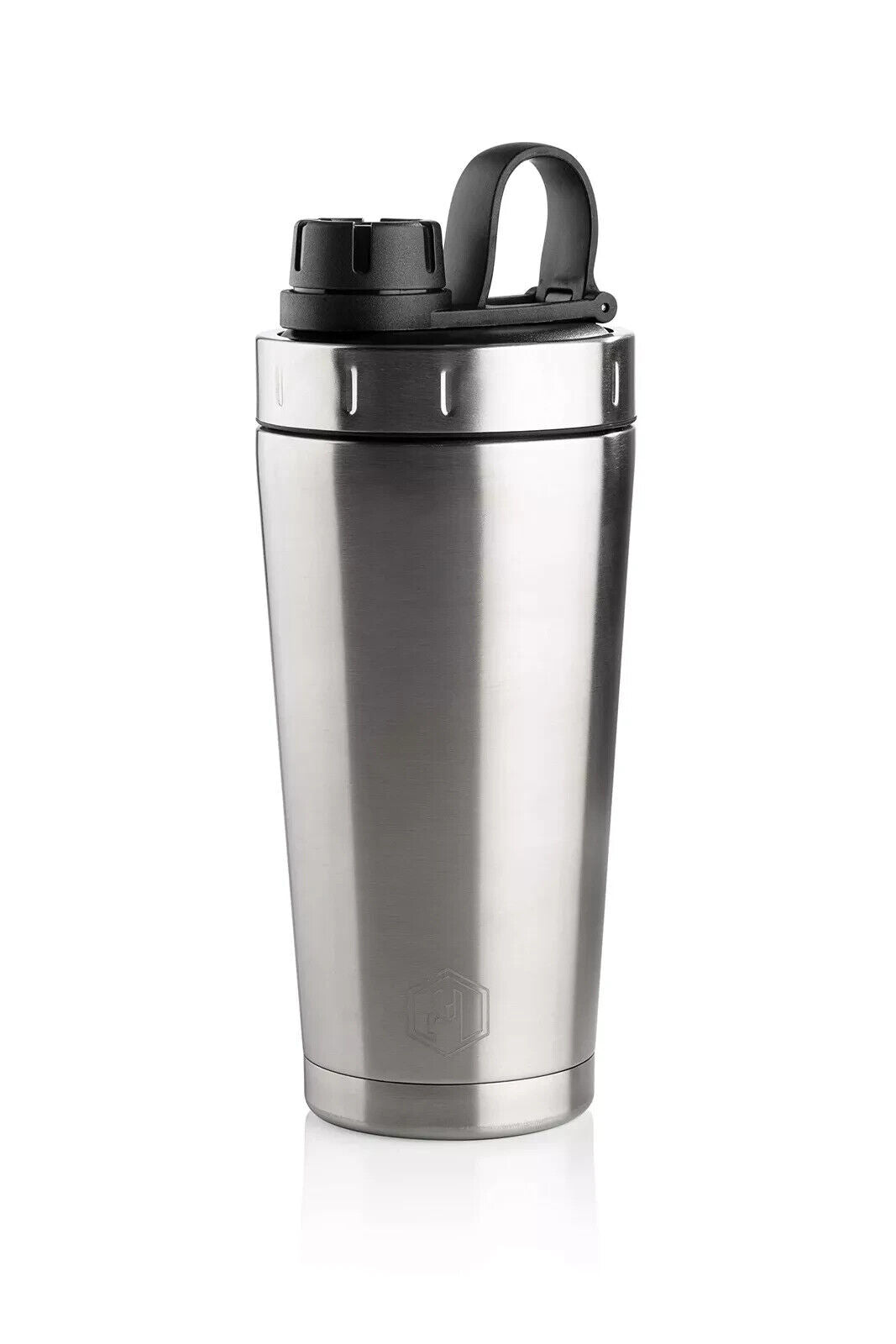 Stainless Steel Protein Shaker Bottle with Mixing Ball,Leak-Proof Shaker Cup