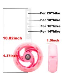 MOL 12 14 16 18 20inch Kids Bicycle Stabiliser Children Flashing Cycle Universal - Opticdeals