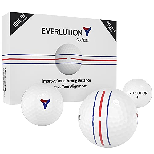 Triple Ball Golf Ball 3-Piece Ri Series Premium Golf Track Ball - Compatible - Opticdeals