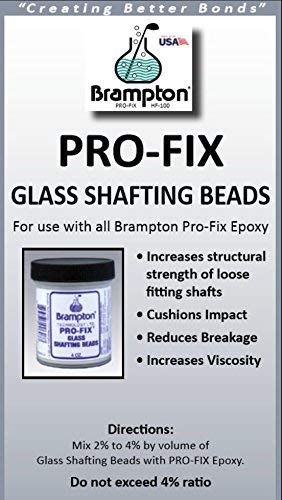 Brampton PRO-FIX Glass Shafting Beads - Golf Club Shaft Installation Stabilizer - Increase Bond Strength - Opticdeals