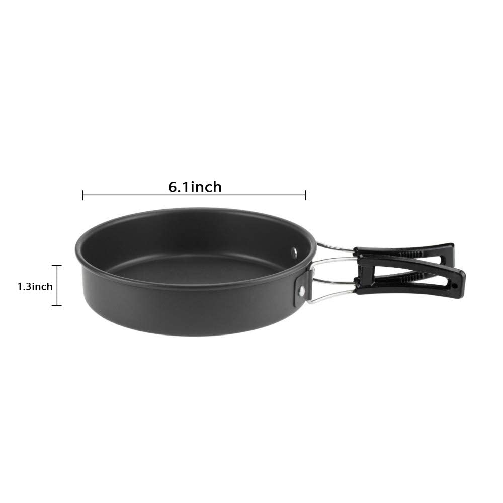 ShellKingdom Outdoor Camping Cooking Kit Portable Non-Stick Backpacking Picnic - Opticdeals