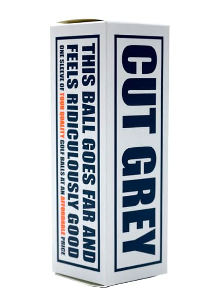 Cut Golf Cut Grey Golf Balls, White 1Dozen - Opticdeals