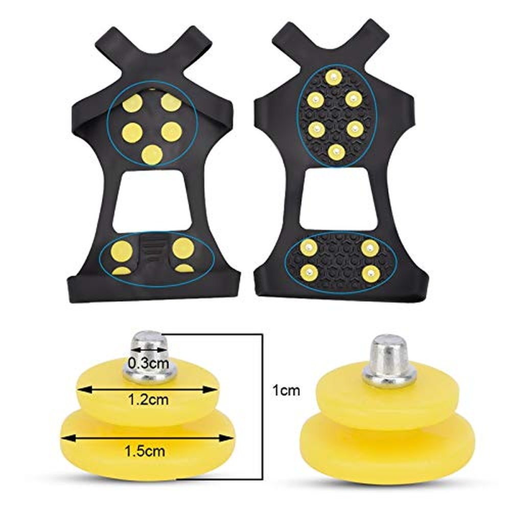 FIVE BEE Anti Slip Snow Ice Crampon Spikes- Durable Grips Grippers Crampon - Opticdeals