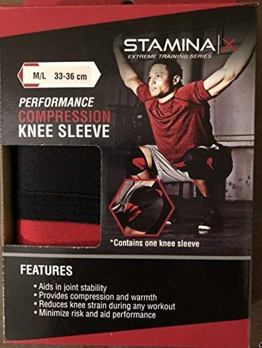 Stamina | X Performance Compression Knee Sleeve (L/XL 36-39cm) - Opticdeals