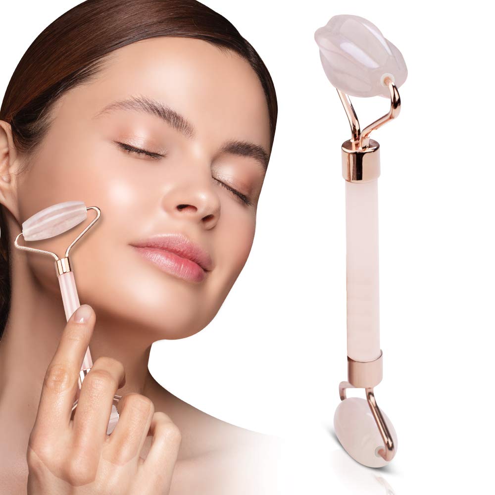 Face Roller, Cftdis Facial Roller Spa Roller Jade Roller Quartz Roller for Eye - Opticdeals