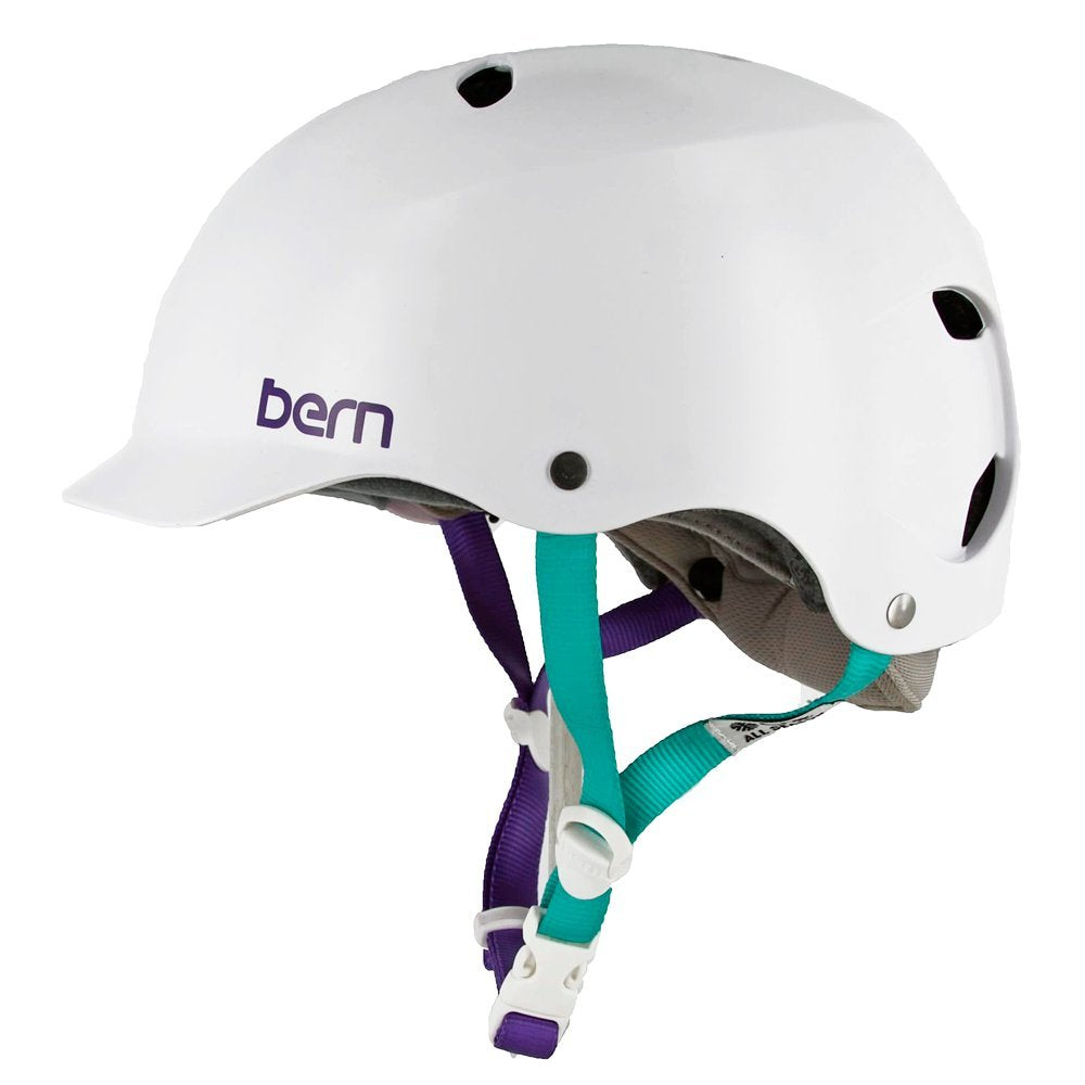 Bern Bike Helmet Womens Size Xs/S Unlimited Lenox EPS Summer Helmet, Satin White, X-Small/Small - Opticdeals