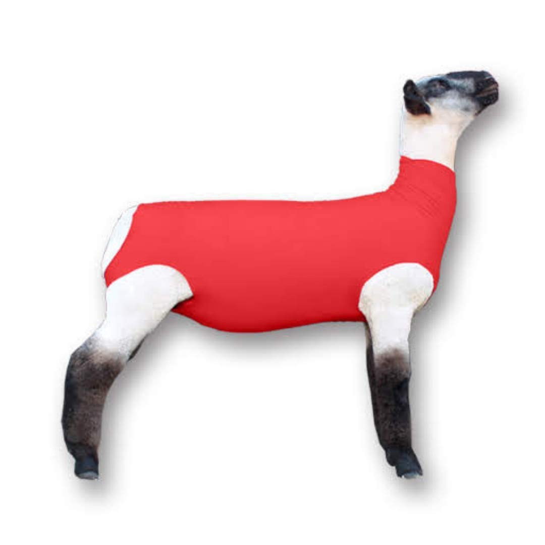 Show Pro Red Spandex Lamb Tube Large Sheep & Lamb - Show Livestock - Opticdeals