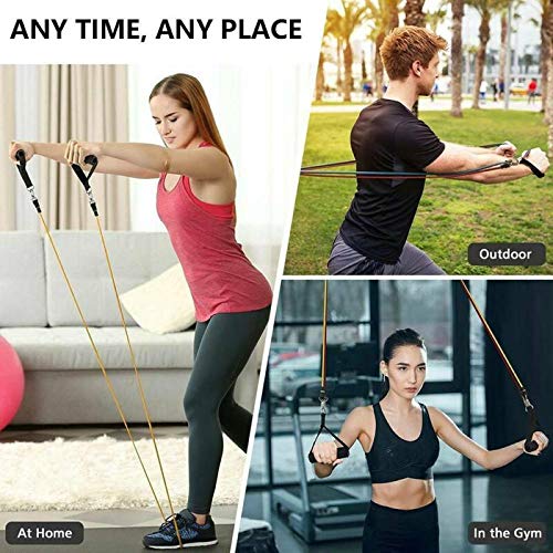 TETO Workout Exercise Resistance Bands Pull Rope Fitness Home Gym Equipment - 11 - Opticdeals