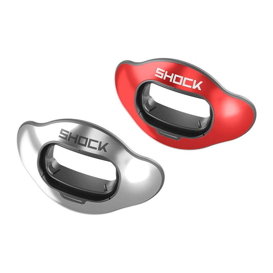 Shock Doctor 39-SLVCHRRDCHR Interchange Mouthguard Shield 2pc  Shield only - Opticdeals