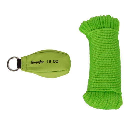 "Swurfer Arborist Kit - 16 Oz Throw Weight & 150' Line for Tree Climbing - Opticdeals