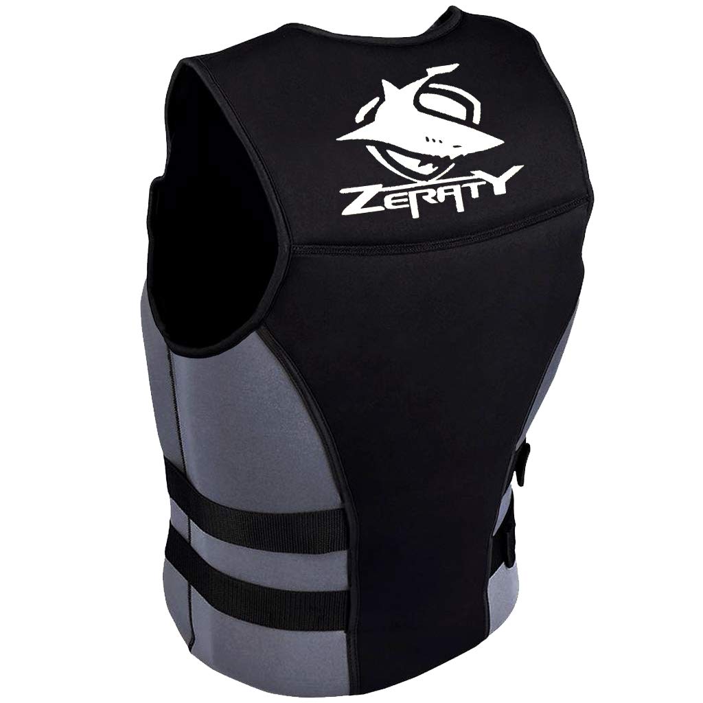 Zeraty Life Jacket Adult Impact Vest Size M Black Ski|CE Proof 50N - Opticdeals