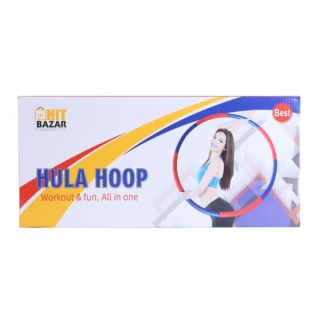 Exercise Hula Hoop For Weight Loss Detachable Adjustable, Smooth & Soft Padding - Opticdeals