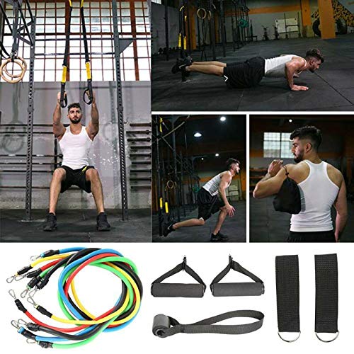 TETO Workout Exercise Resistance Bands Pull Rope Fitness Home Gym Equipment - 11 - Opticdeals