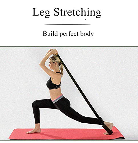 Yoga Stretching Straps Back Bend Assist Trainer Adjustable Leg Stretcher - Opticdeals