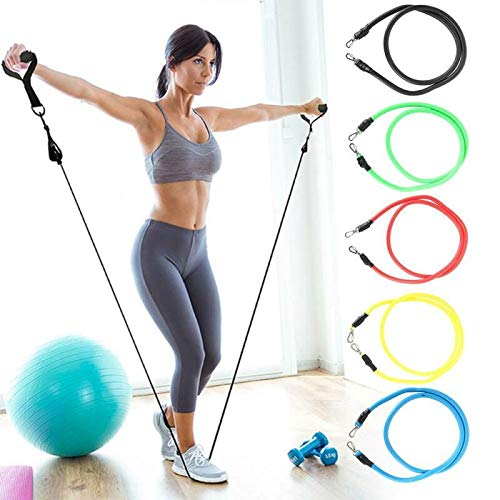 TETO Workout Exercise Resistance Bands Pull Rope Fitness Home Gym Equipment - 11 - Opticdeals