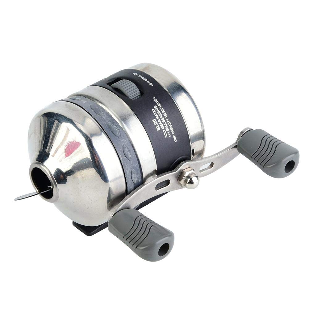 Yongfer BL25 Shot Fishing Wheel Metal Fish Built-in Line Casting Fishing Reel - Opticdeals