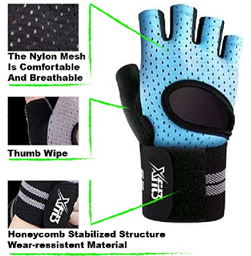 XFIT3 Weight Lifting Gloves (Black, XL)Workout Gloves - Opticdeals