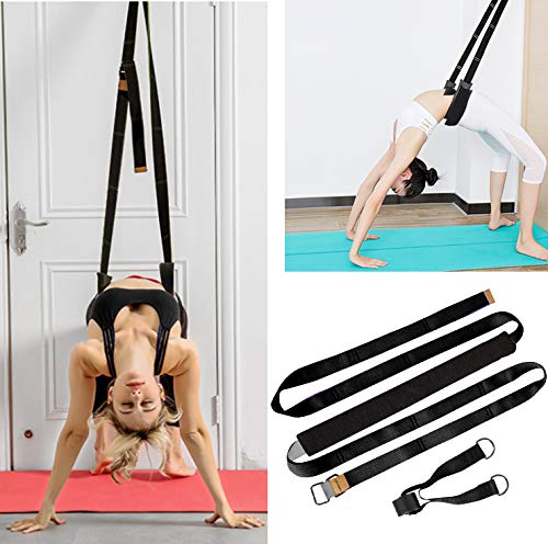 Yoga Stretching Straps Back Bend Assist Trainer Adjustable Leg Stretcher - Opticdeals