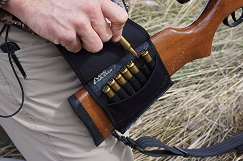 Alpine Innovations D.O.P.E Window Ammo Slicker Buttstock Ammo Pouch | Large Caliber Fits 7 Rounds | Vanish Shadow - Opticdeals