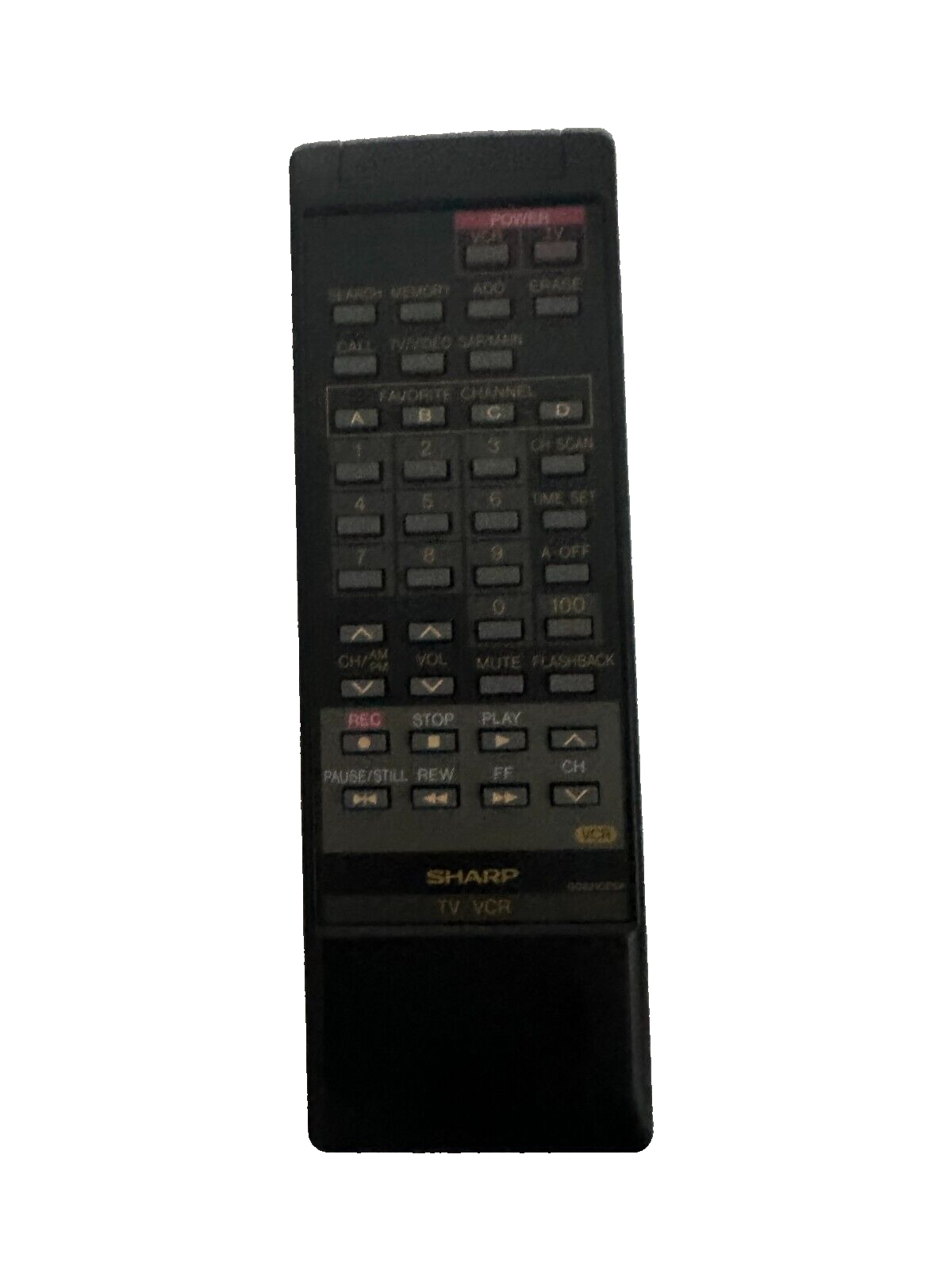 Sharp G0608CESA TV VCR Remote, OEM for 25RV79 27RC379 27RV729 27RV749 27RV79