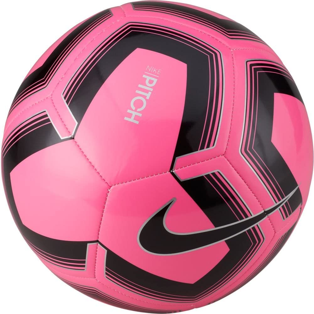 Nike Pitch Training Soccer Ball SC3893 Pink Blast/Black 5 Unisex-Adult - Opticdeals