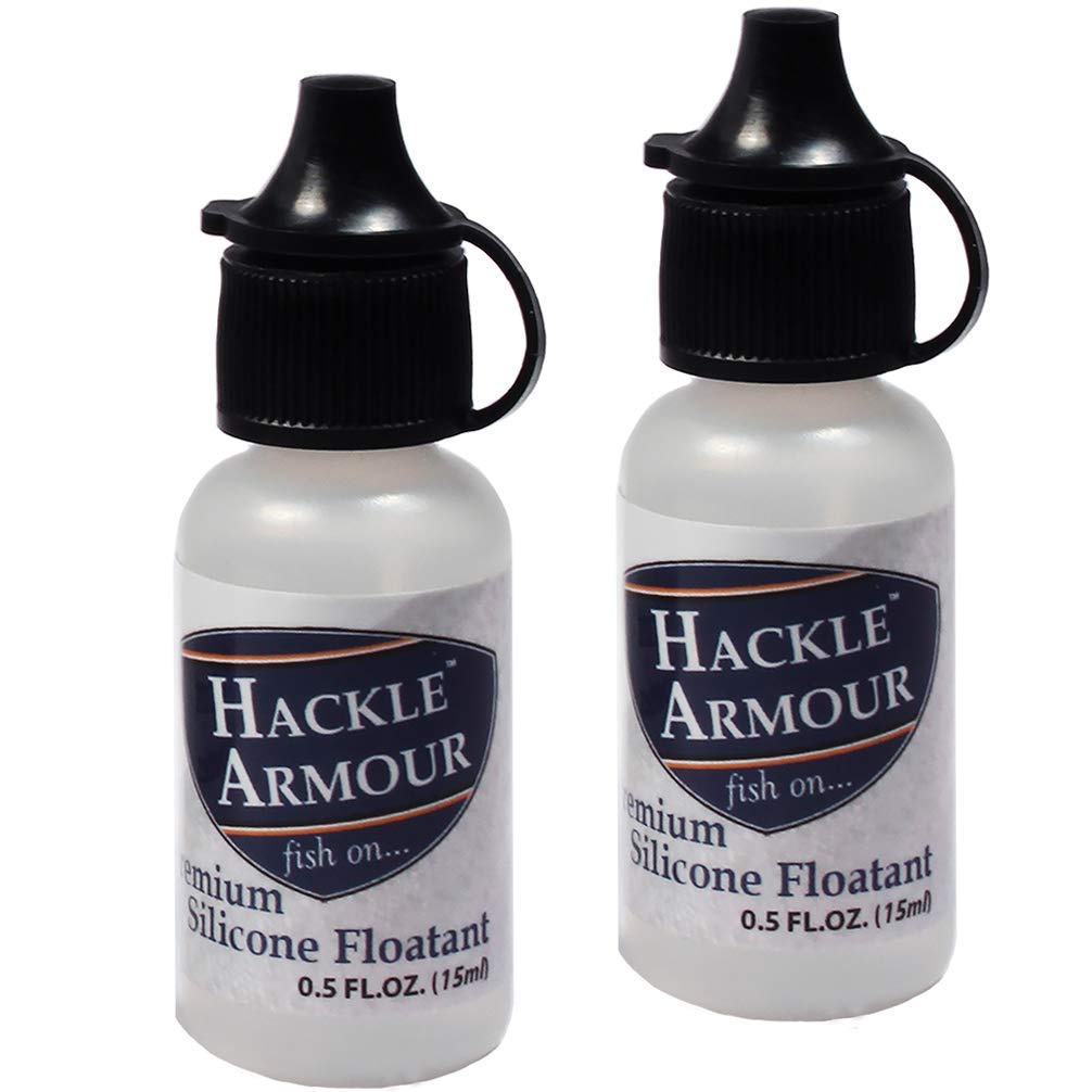 Hackle Armour Premium Silicone Fly Floatant 2 Pack - Temperature Stable Floatant - Opticdeals