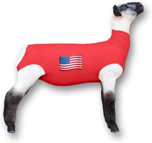 Show Pro Red Spandex Lamb Tube Large Sheep & Lamb - Show Livestock - Opticdeals