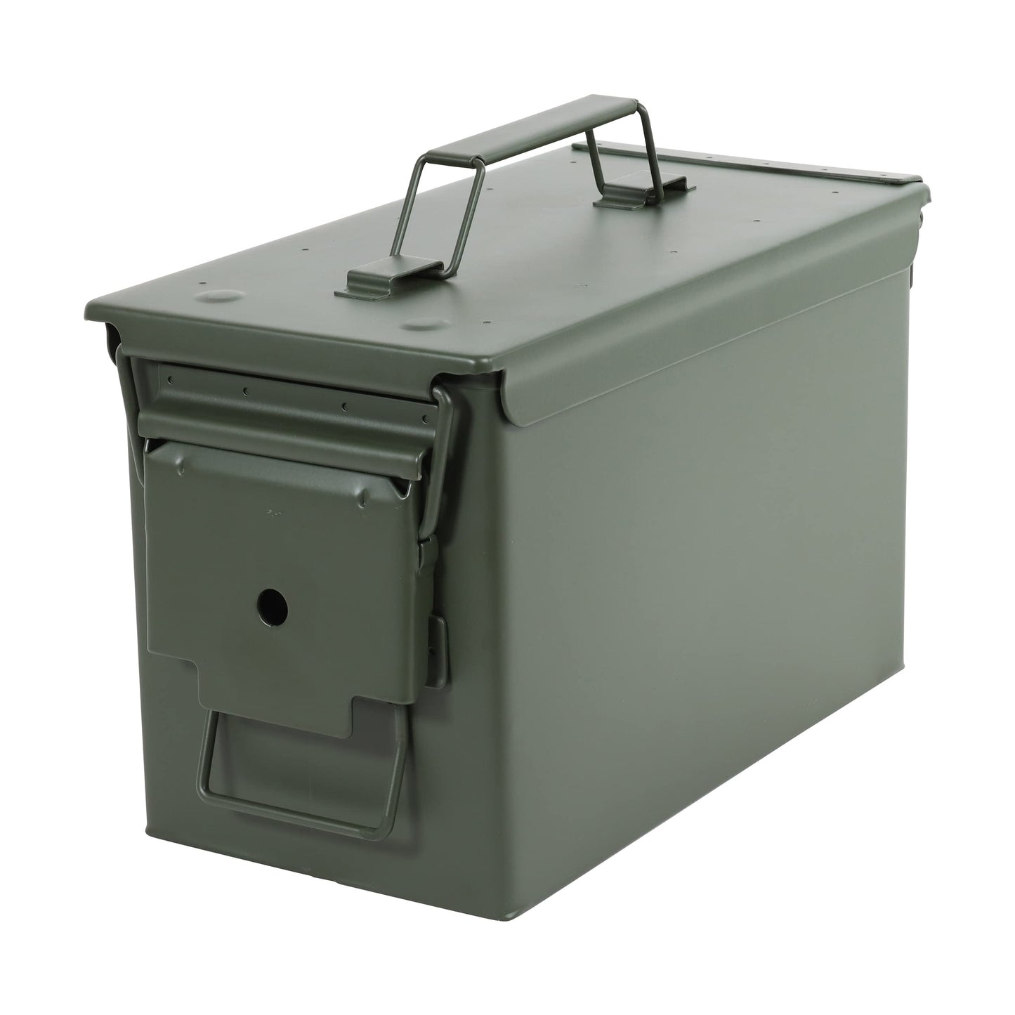 Redneck Convent Ammo Can 50 Cal Solid Steel Military Metal Ammo Box with Airtight Sealed Lid to Protect Ammunition Gear - Opticdeals