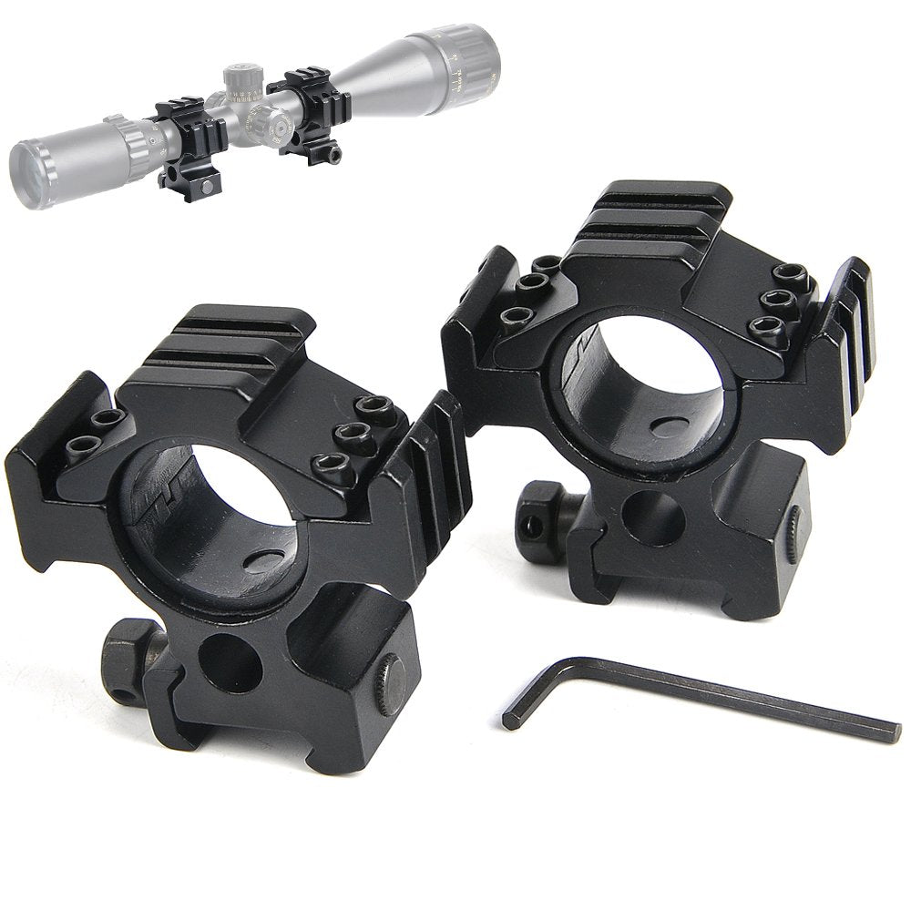 BESTSIGHT Scope Ring 1inch&30mm Scope Mount High Profile Multi Picatinny Weaver - Opticdeals