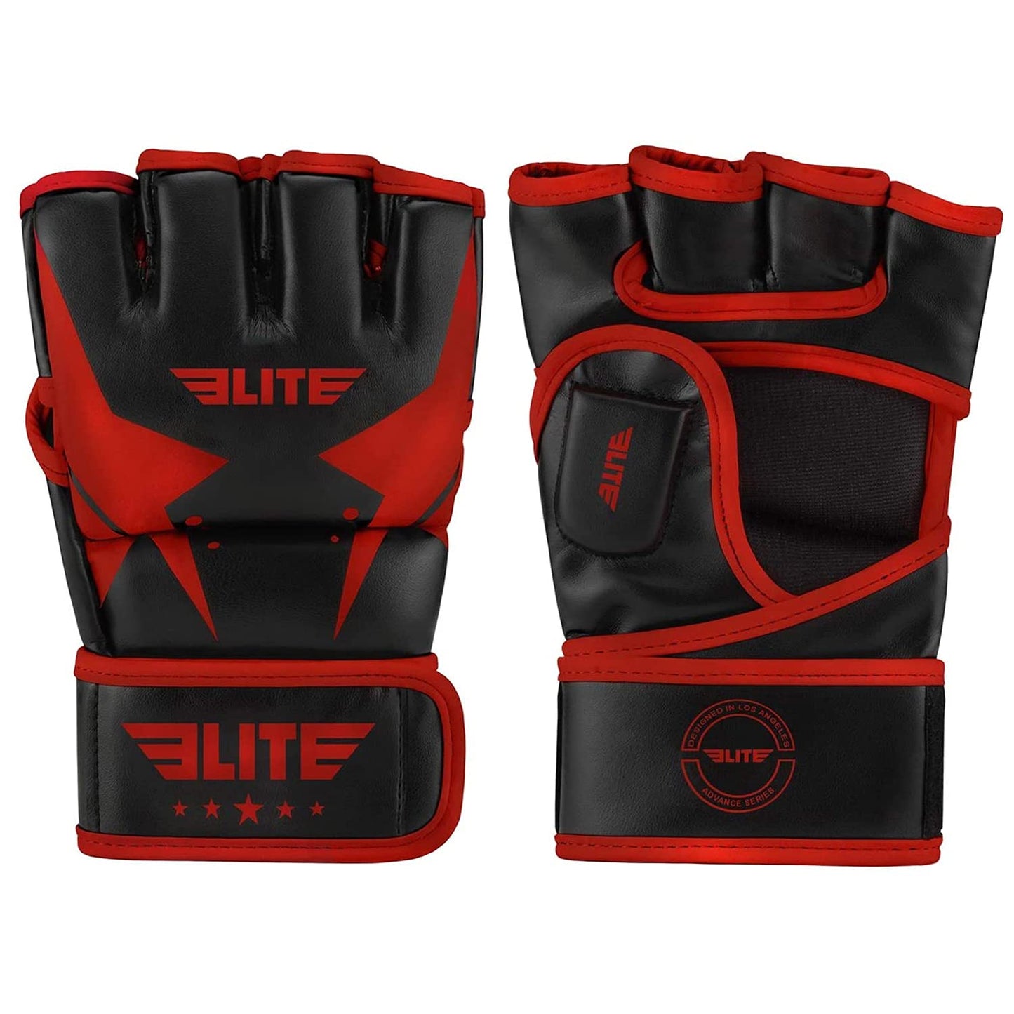 MMA UFC Gloves for Men, Women, and Kids, Elite Sports Best Mixed Martial Arts Sparring Training Grappling Fighting Gloves (Red/Black, Large/X-Large) - Opticdeals