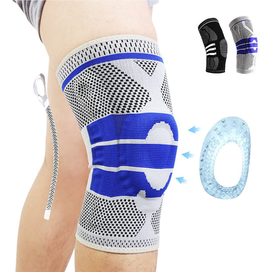 TOPVAN Knee Brace,Knee Compression Sleeve Support with Patella Gel Pad & Side - Opticdeals