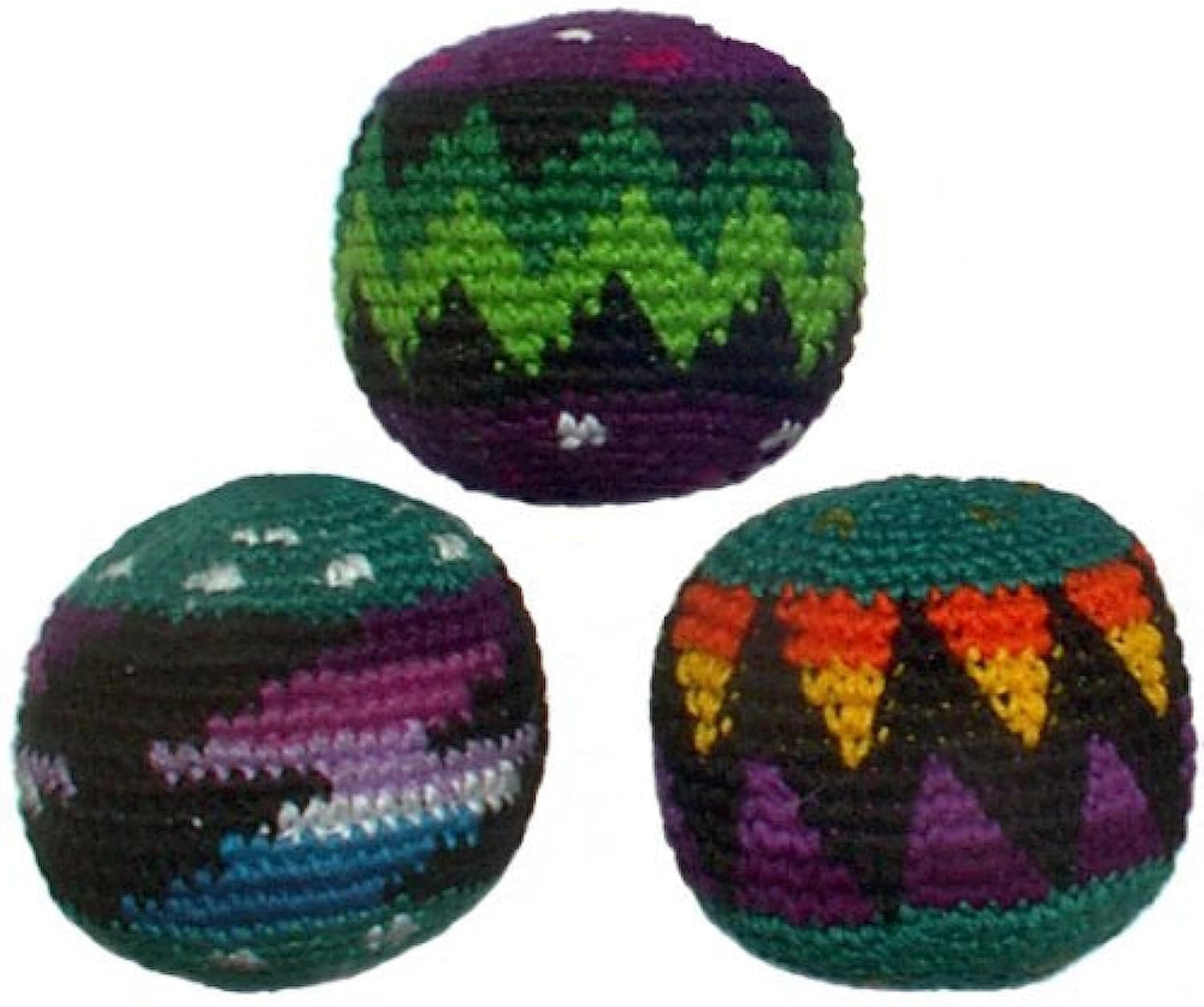 Set of 3 Hacky Sacks, Assorted Colors - Opticdeals