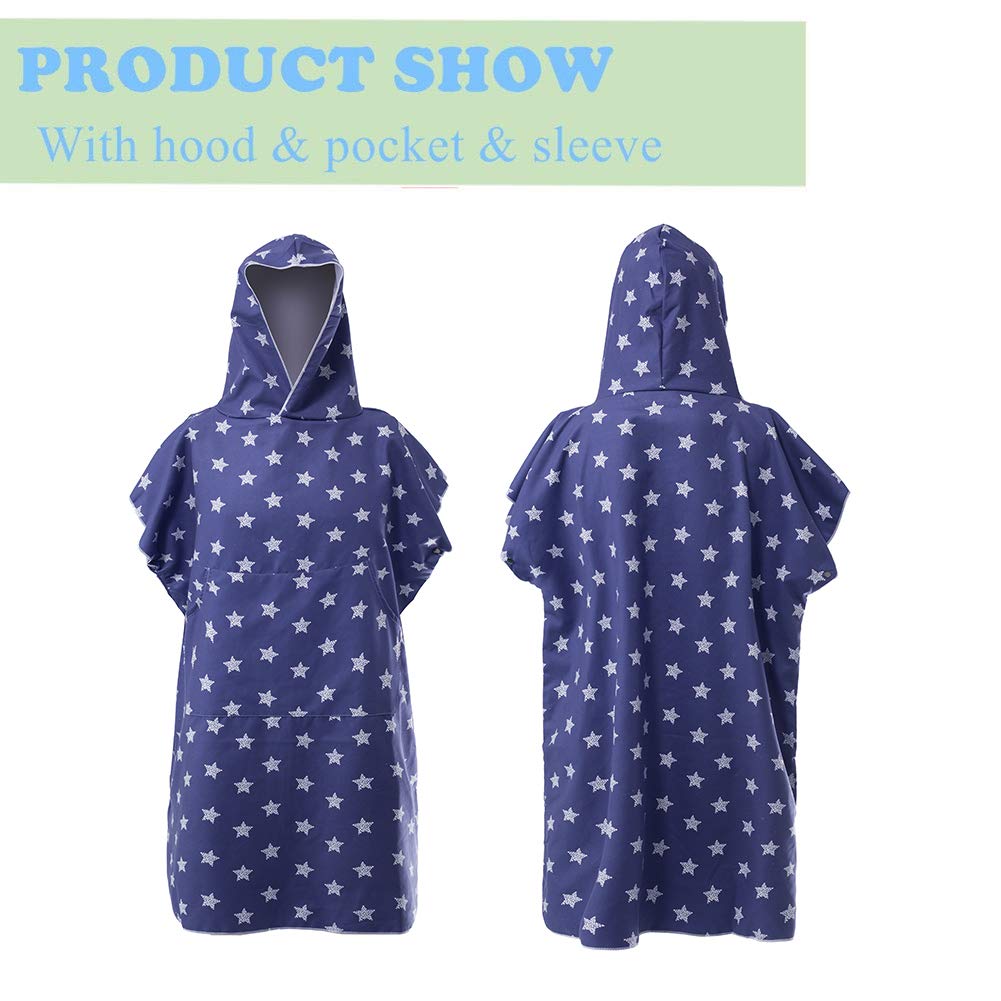 Hooded Beach Bath Towel Poncho for Toddler Boys & Girls - Opticdeals