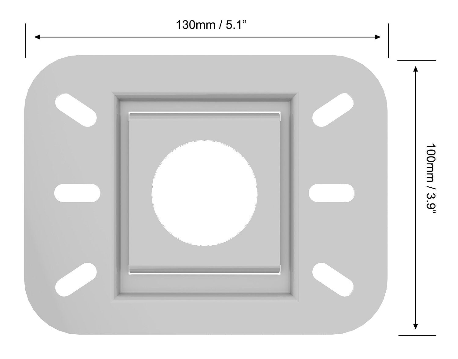 QualGear PRB-717-Wht Ceiling Mount Projector Accessory - Opticdeals