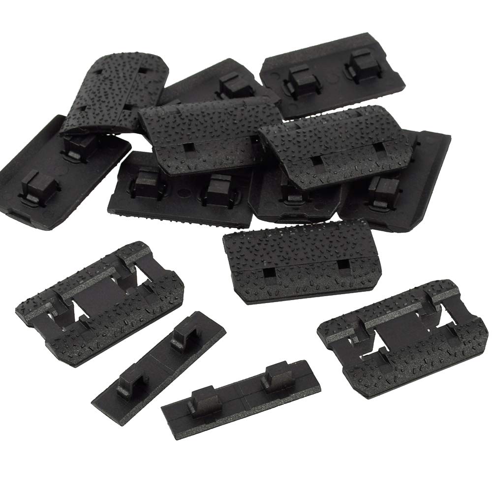 Ergonomic Polymer Rail, Pack of 12, Black Lightweight - Opticdeals