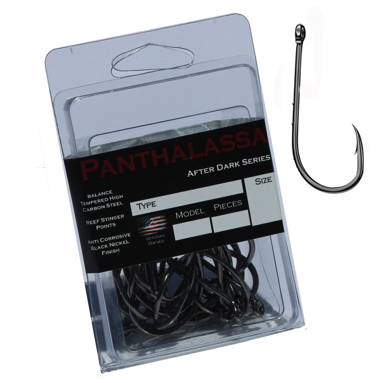 Panthalassa Offset Bait Holder Hooks (#2, 25 Pack) - Opticdeals