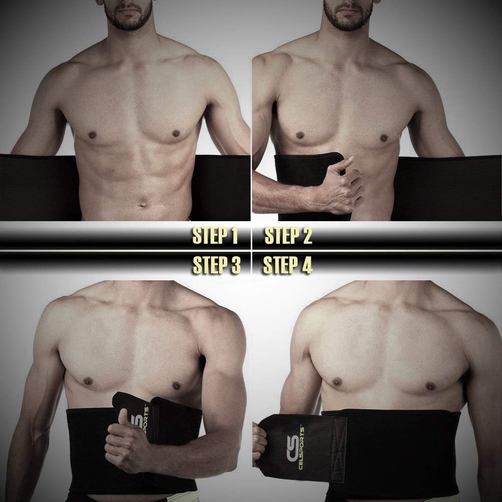 Waist Shaper Waist Trainer Belt  Tummy Tucker Adjustable Fits Waist 26in-44in - Opticdeals