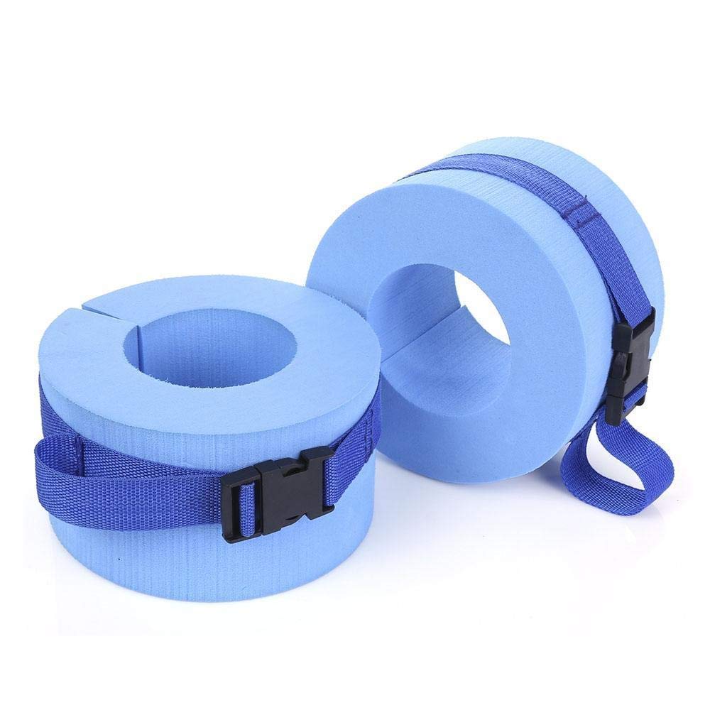 Foam Swim Aquatic Cuffs, Water Aerobics Float Ring Fitness Exercise Set, Ankles - Opticdeals