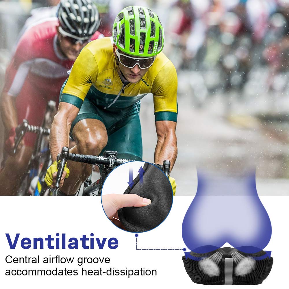 ANZOME Gel Bike Seat Cover for Women and Men, Peloton Seat Cushion Fits for - Opticdeals