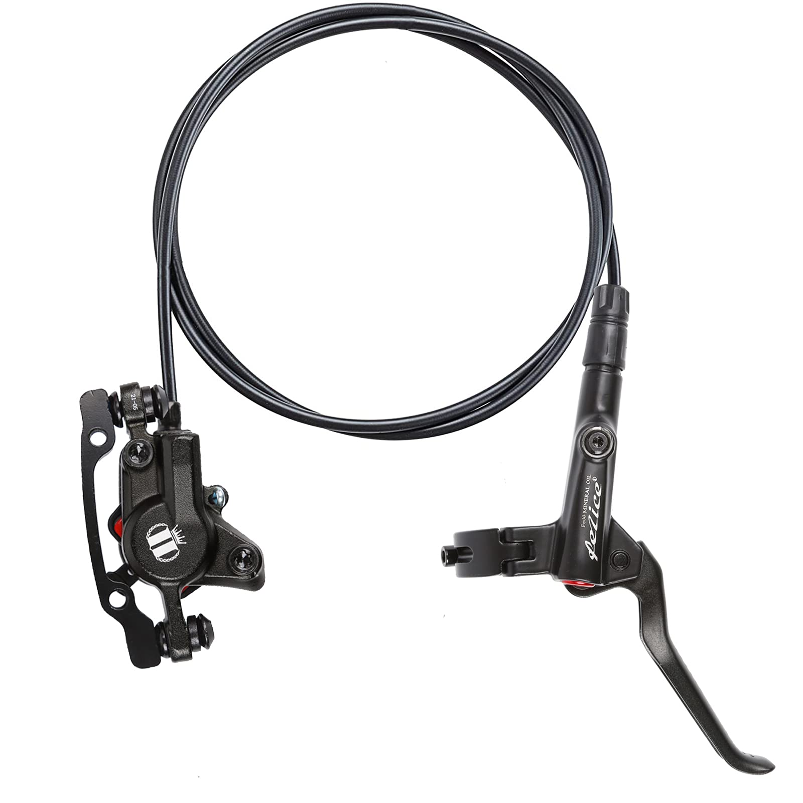 NOUJIU Mountain Bike Hydraulic Disc Brakes Set, Aluminum Alloy Lever Front - Opticdeals