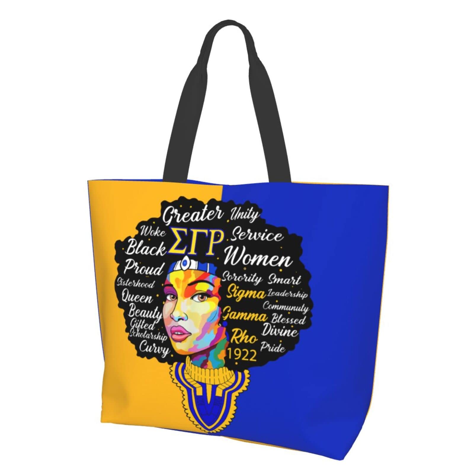 Sigma Gamma Rho Tote Bag Sorority Gifts Reusable Large Capacity Women Shoulder - Opticdeals