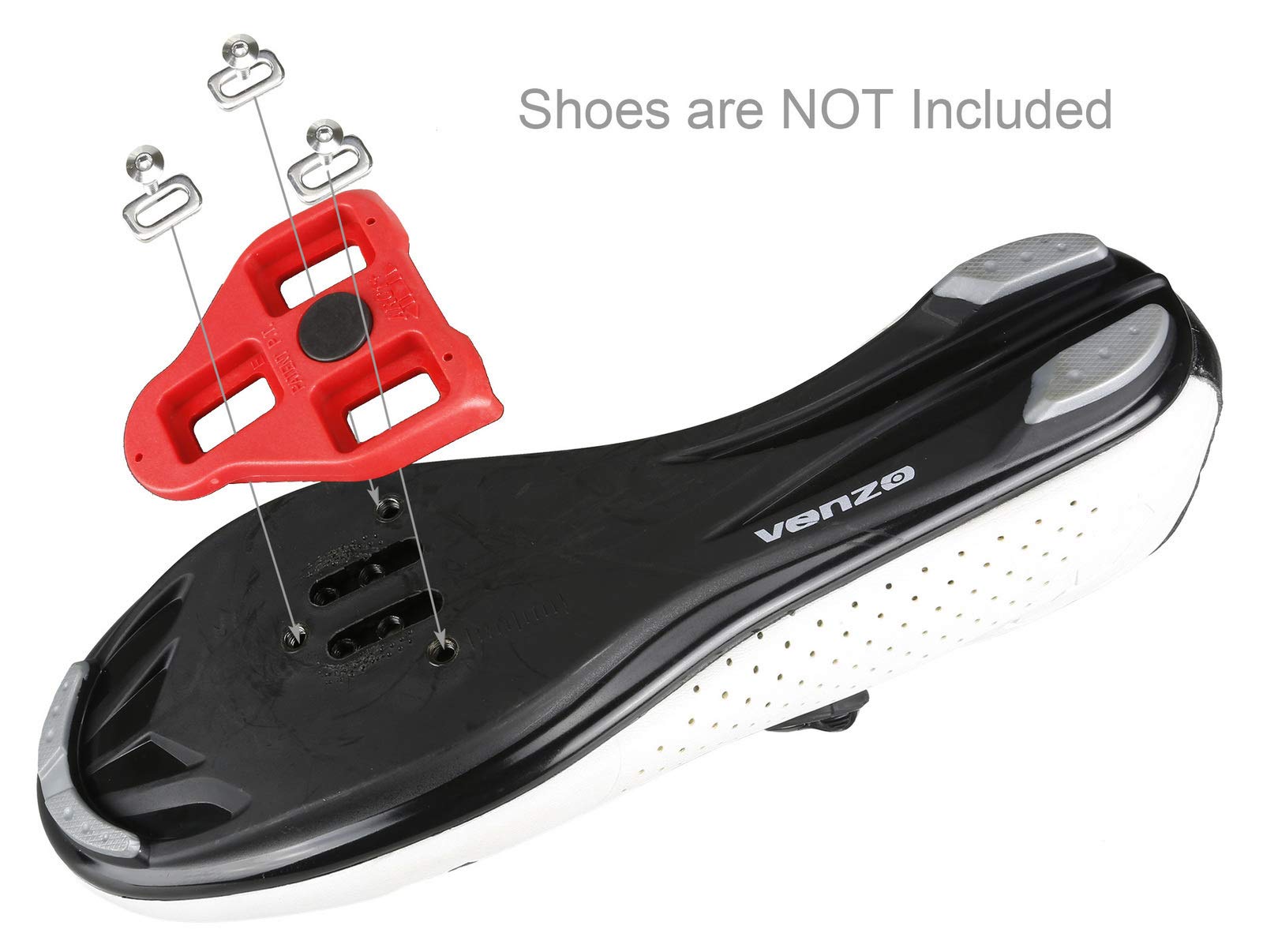 CyclingDeal 2 Pairs of Bike Cleats Compatible with Peloton Look Delta (9 Degree) - Opticdeals